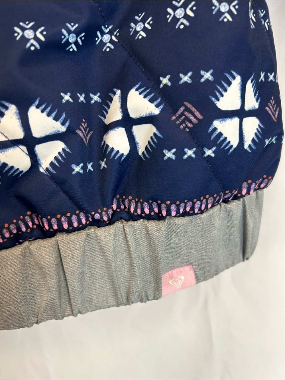 Roxy Girls Youth 16 XXL Ski Snow Jacket DryFlight 10K Navy Print - Picture 9 of 15